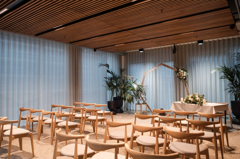 The Riverside Room is the fourth of the four options and has a contemporary look.
