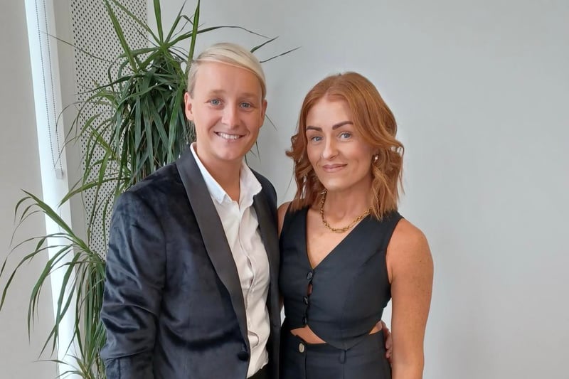 Rebecca McKenna and Victoria Mitchell are among the scores of couples who have got married at City Hall since it opened. They tied the knot in the Register Office last October.