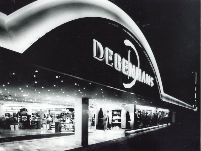Debenhams department store, on The Moor, Sheffield, in 1987.