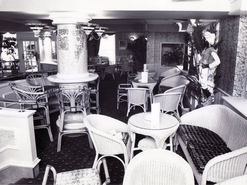 Inside the one-of-a-kind Stone House pub, on Church Street, Sheffield city centre, in December 1988