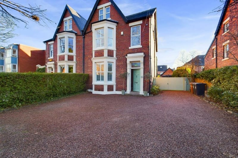 This five-bedroom family home, on Marine Avenue in Whitley Bay, is on the property market for an asking price of £995,000.