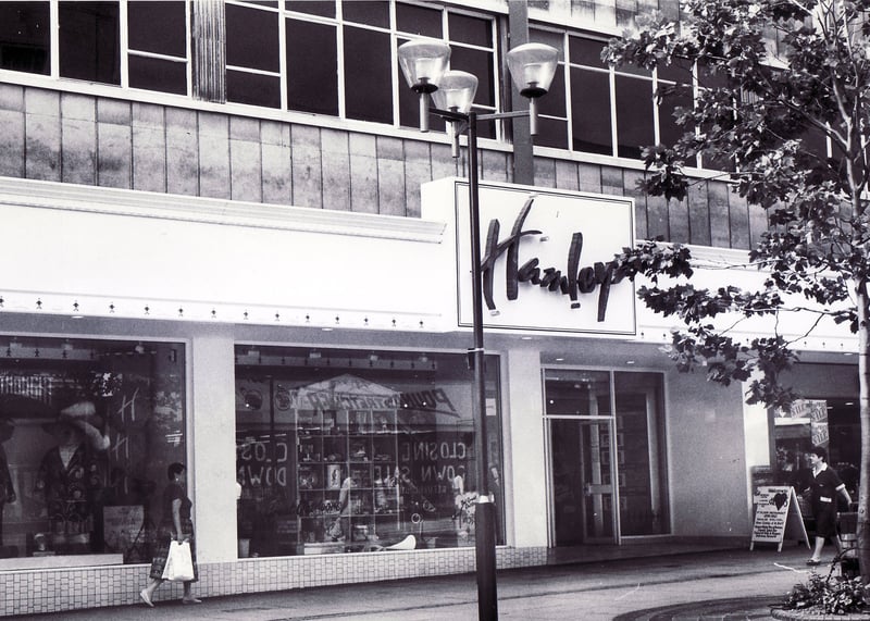 Hamley's toy shop, on The Moor, Sheffield, in July 1987