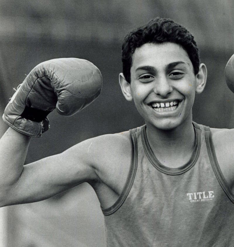 A young 'Prince' Naseem Hamed in 1989 before he went on to conquer the boxing world