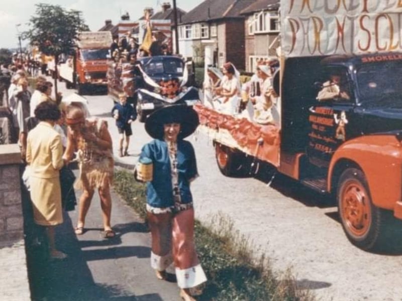 Floats taking part in the Frecheville Carnival in the past. Submitted picture