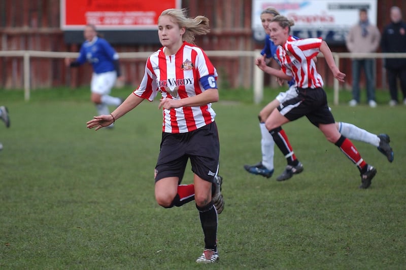Steph pictured in action for Sunderland against Everton in an Echo archive photo from November 2006.