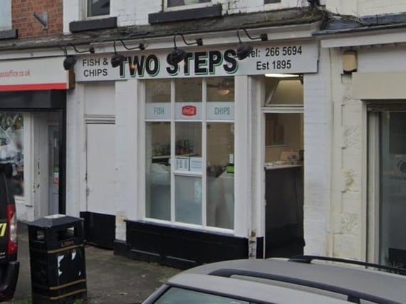 Two Steps Fish and Chip Shop, on Sharrow Vale Road, has a five-star food hygiene rating as of November 9, 2021.