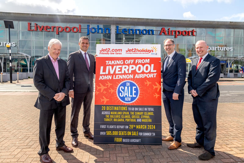 Jet2 launches its first flight from Liverpool Airport in March 2024.