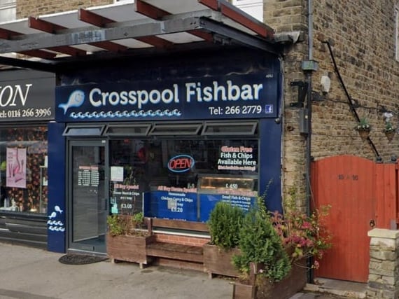 Crosspool Fish Bar, on Sandygate Road, has a food hygiene rating of five, as of February 8, 2020.