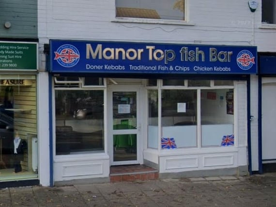 Manor Top Fish Bar, on City Road, has a food hygiene rating of five, as of January 23, 2024.