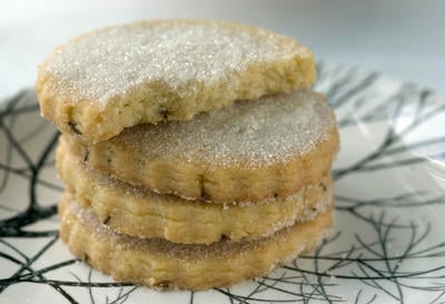 Originating from the Lancashire village of the same name, Goosnargh cakes are actually biscuits. Their characteristic flavour comes from caraway seeds.