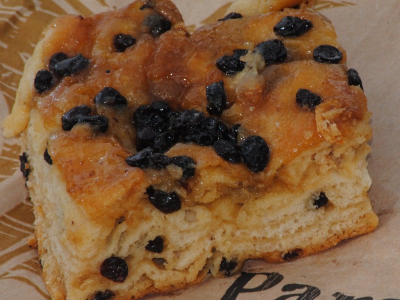 Lardy Cake is an enriched, spiced, sweet bread which is layered up with currants, sultanas, apricots and cherries.