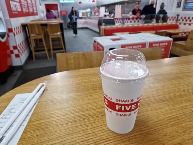 We tried the new raspberry milkshake released by Five Guys in time for Spring.