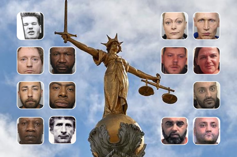 All of the criminals pictured here were sentenced to decades behind bars during hearings at Sheffield Crown Court, after being convicted of some of the most heinous crimes South Yorkshire has ever seen
