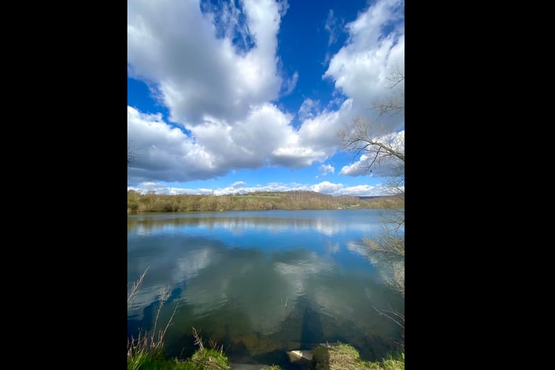 Jan Foreman shared this photo from their Sunday walk of blue skies and calm waters at Treeton Dyke.