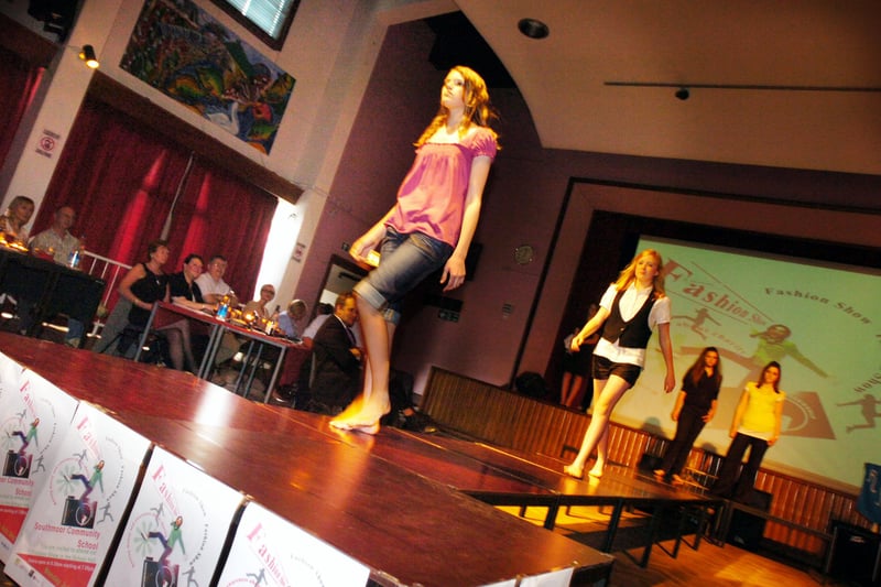 More than 40 pupils from Southmoor School were involved in this charity fashion show in 2007.