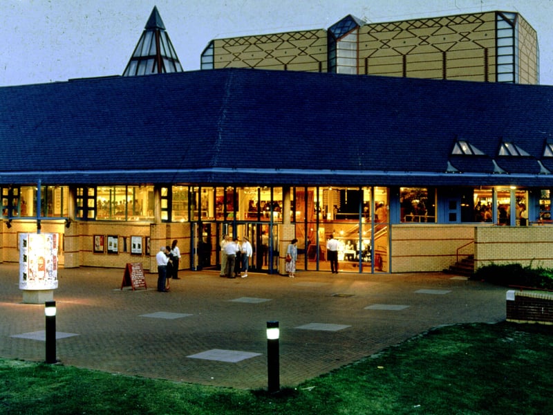 West Yorkshire Playhouse in Playhouse Square taken in the evening. The £13.5 million theatre was officially opened by Dame Diana Rigg on March 8, 1990.