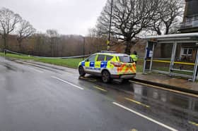 Police at the scene of what was then a  suspected murder at Leighton Road, Gleadless Valley, last year. Officers have now closed the murder investigation after receiving new evidence