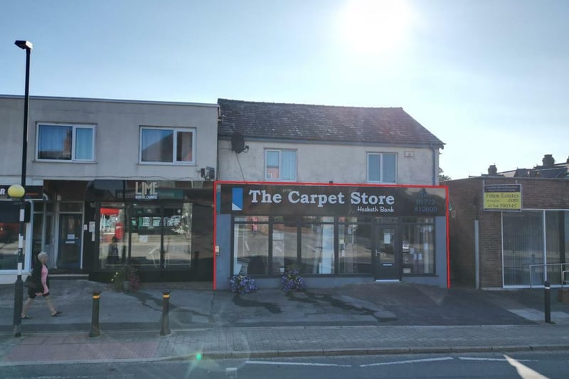 This property comprises of a ground floor retail unit with the main shop area to the front, with a storage area leading to a wash room, WC and kitchen to the rear. It is currently two years into a 10-year lease with a carpet shop retailer. On the market for £400,000.