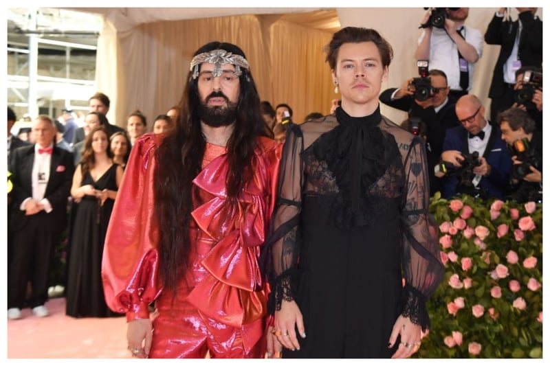 The Gucci outfit that Harry Styles wore to the 2019 Met Gala was certainly memorable, it was known as 'free the nipple' as his bare chest was on display in the sheer ensemble