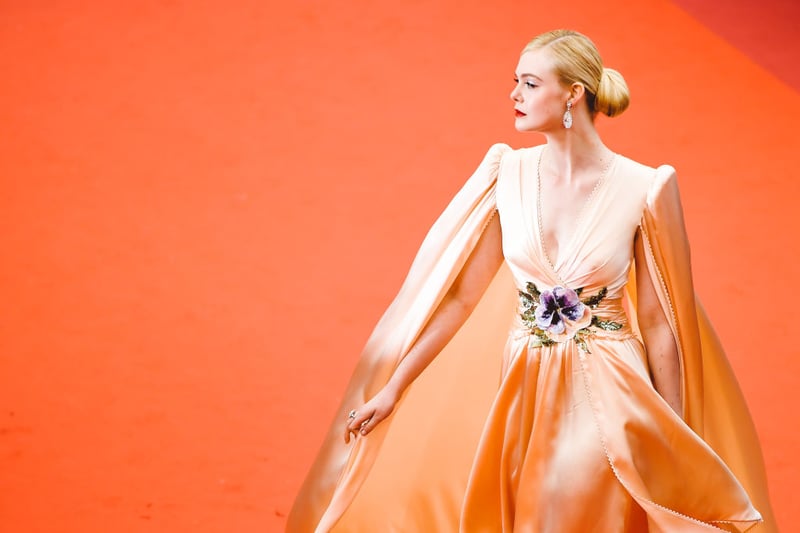 I certainly love a lot of the dresses Alessandro Michele created at Gucci and this gown is no exception. Elle Fanning wore this to the The Dead Don't Die premiere during the 72nd annual Cannes Film Festival on May 14, 2019 