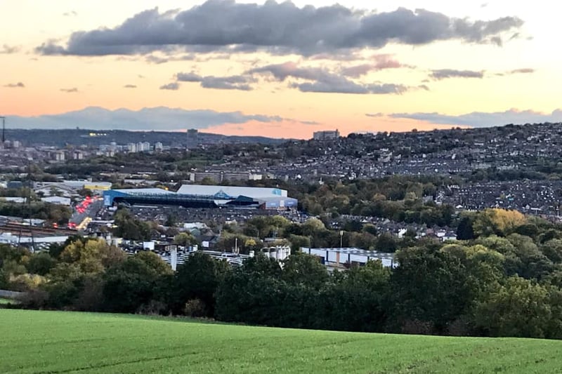 Sophie Henger shared this photo of the view from Middlewood of the Hillsborough Stadium, home of The Owls.