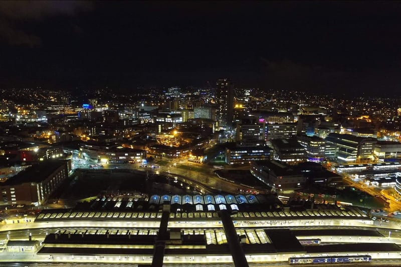 Edgaras Oggy Purauskas shared this photo they took in 2016 with their drone showing the view over Sheffield Railway Station. 