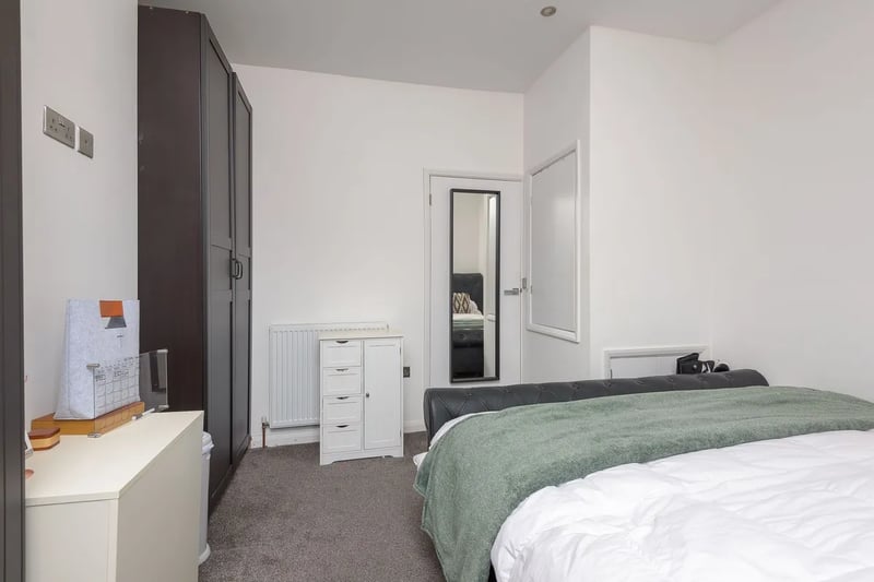 Estate agents Whitehornes says the main bedroom on the first floor can accommodate a super king bed.