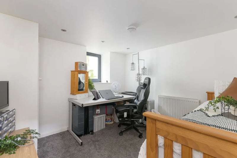 The second bedroom has been converted out of the basement and could also serve as an office.