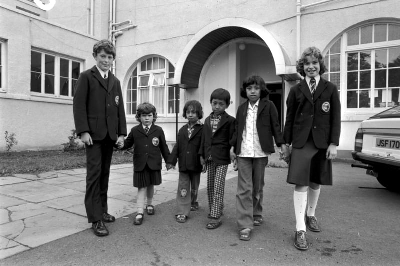 Refugee children from Vietnam - often referred to as Vietnamese boat people - arrived to attend Bonaly primary school, Edinburgh, in October 1979. 