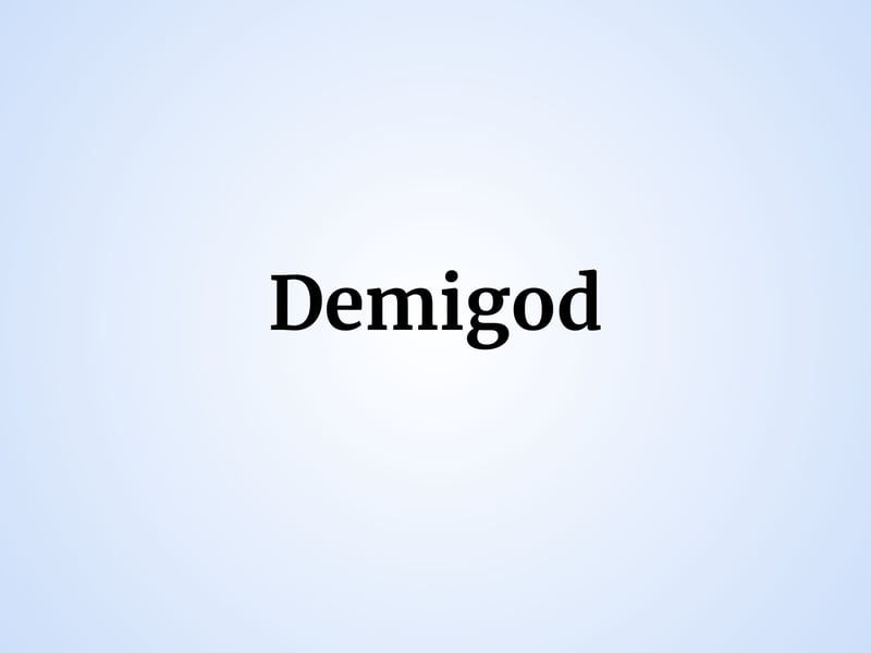 Rather than naming their baby boy after one of mythology's most famous warriors, one family instead chose the rather literal Demigod for their child.