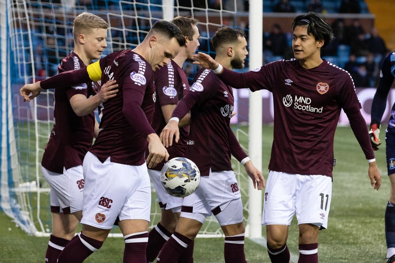It was a quiet outing on the road for Hearts as the only goal of the game came from a William Dennis own goal in the 18th minute to gift the Jambos the win. (Kilmarnock 0-1 Hearts)