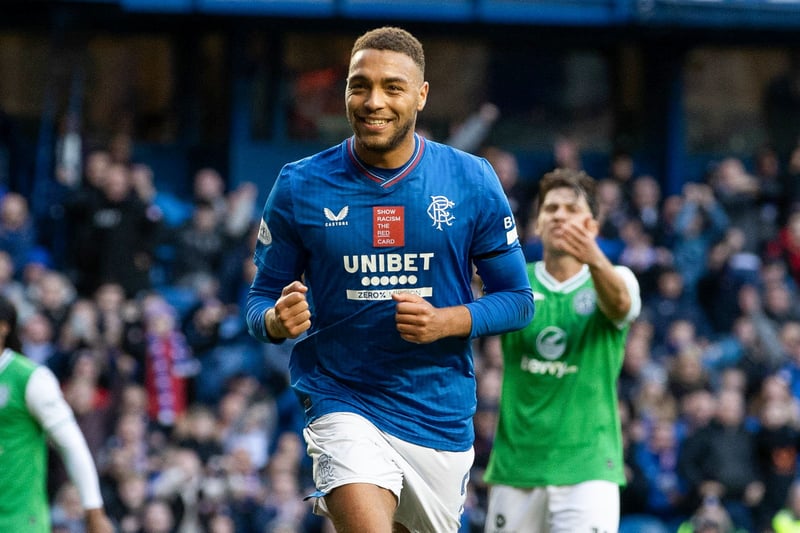 Abdallah Sima and Nicolas Raskin both scored in the first half for a 2-0 lead, before a Sima brace and a goal from Cyriel Dessers sealed the dominant performance. (Rangers 4-0 Hibs)