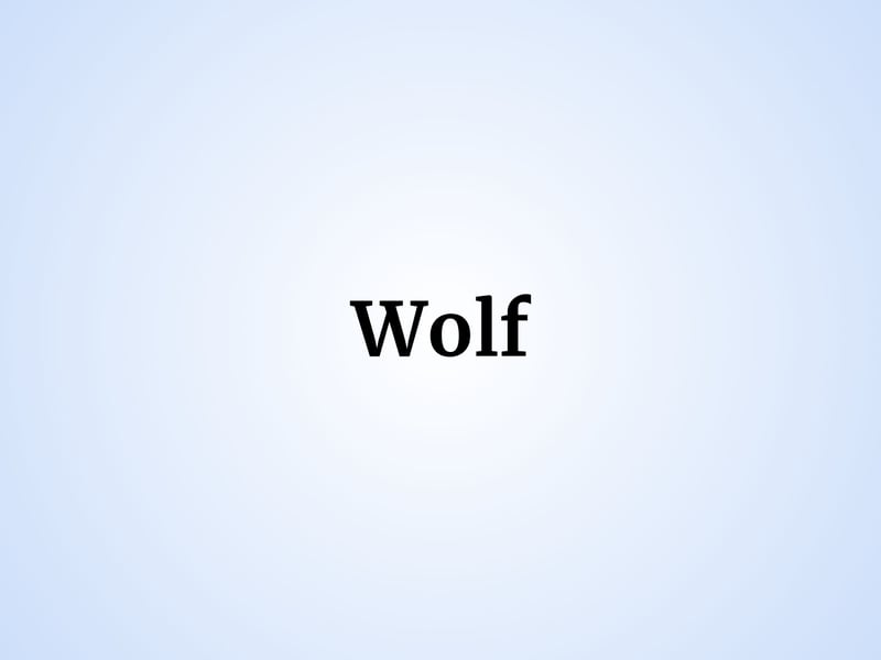 One baby boy was given the unique name Wolf in Scotland last year, with two others using the alternate spelling Wolfe for their children. 