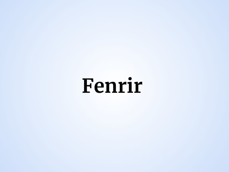 The wolf who played a key role in bringing about Ragnarök in Norse mythology, one Scottish child was named Fenrir.