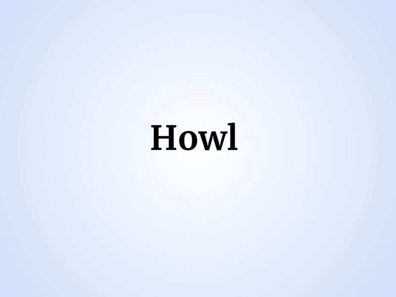 One unique name given to a Scottish baby boy last year was Howl. It is also the name of a character from Studio Ghibli's 2004 film Howl's Moving Castle which is based on the novel of the same name by Diana Wynne Jones.  