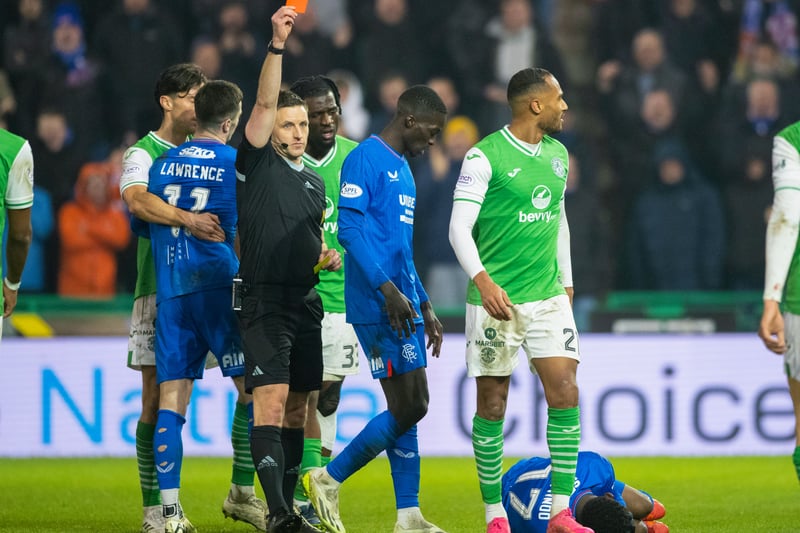 John Lundstram opened up the scoring after following in James Tavernier's missed penalty. A second from Fabio Silva sandwiched Hibs' double red card nightmare. (Hibs 0-2 Rangers)