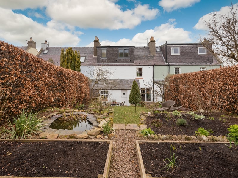 Exterior: There is parking to the front of the address, and a mature garden featuring a patio area, lawn, vegetable garden, and greenhouse.
Contact: Coulters on 
0131-253 2215.