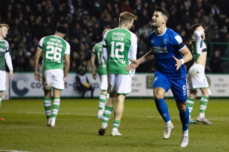 A Connor Goldson own goal in the eighth minute gave a flash of hope for Hibs but Rangers thundered back with with four to take the win. James Tavernier, Fashion Sakala and a brace from Antonio Colak completed the comeback. (Hibs 1-4 Rangers)
