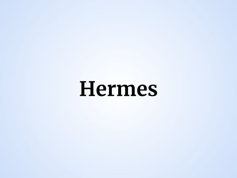The Greek god of travellers, merchants and messages, one baby boy in Scotland was named Hermes. Until recently, the courier service Evri was also named Hermes with the name also associated with luxury French design house Hermès.