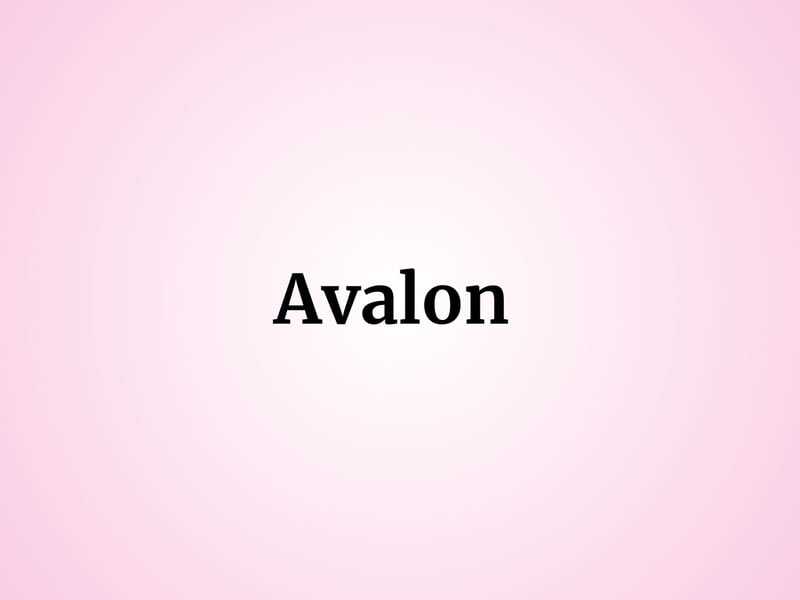One baby girl in Scotland was named Avalon last year. Avalon was the mythical island featured in Arthurian legend and can mean "island of apples".  