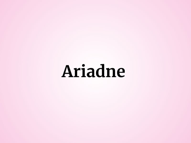 Four girls were named Ariadne last year in Scotland. In Greek mythology, Ariadne was a princess who helped the hero Theseus escape the minotaur.