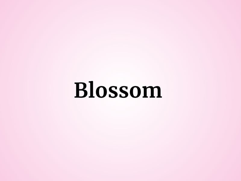 Similarly, six baby girls were named Blossom. 