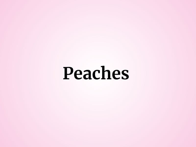 Previously reserved as a nickname, one baby girl in Scotland was named Peaches with another called Peach. One popular character who shares the name comes from Nintendo's Princess Peach.