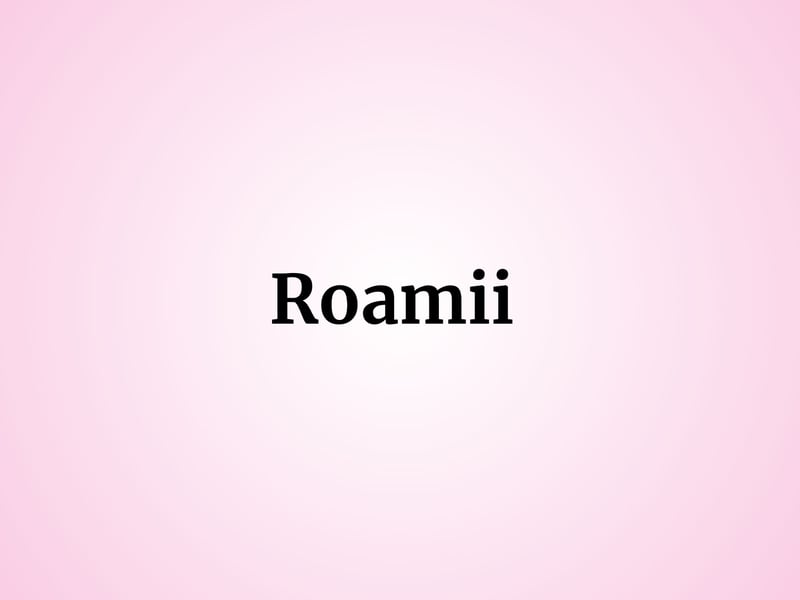 Perhaps an alternate spelling of Romi and its variations, one baby girl in Scotland was named the unique Roamii.