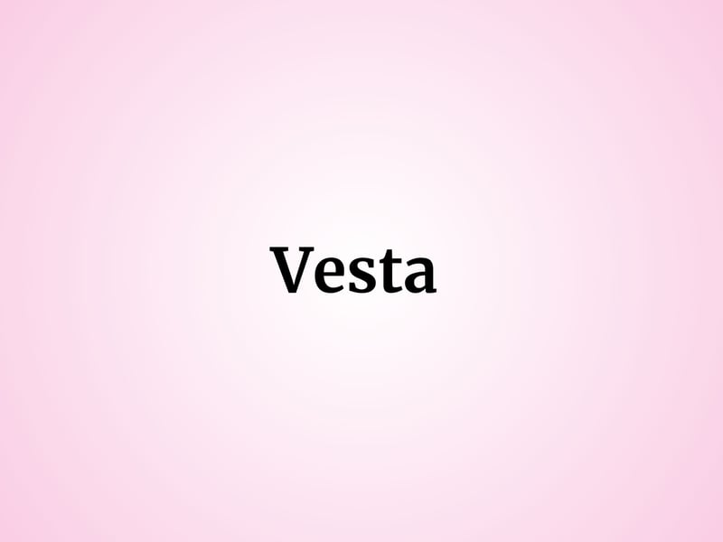 One Scottish baby girl was given the name Vesta, which comes from the Roman goddess of the hearth, home and family.