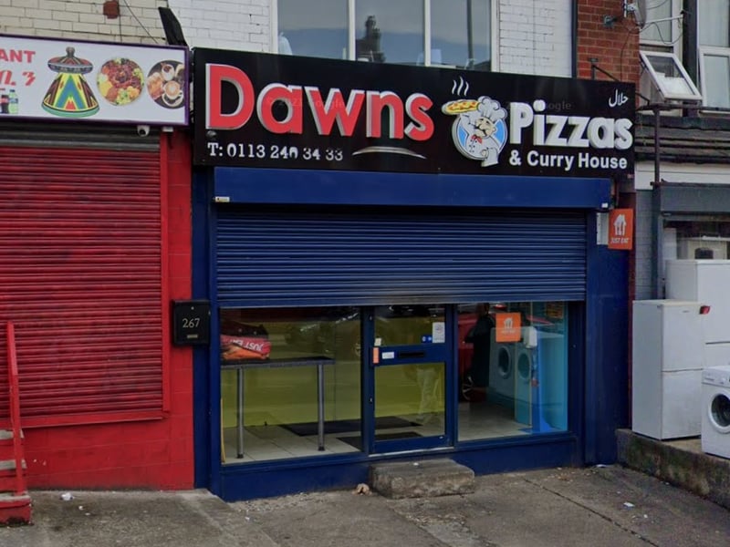 Dawns Pizza at 267 Harehills Lane was rated on December 8.