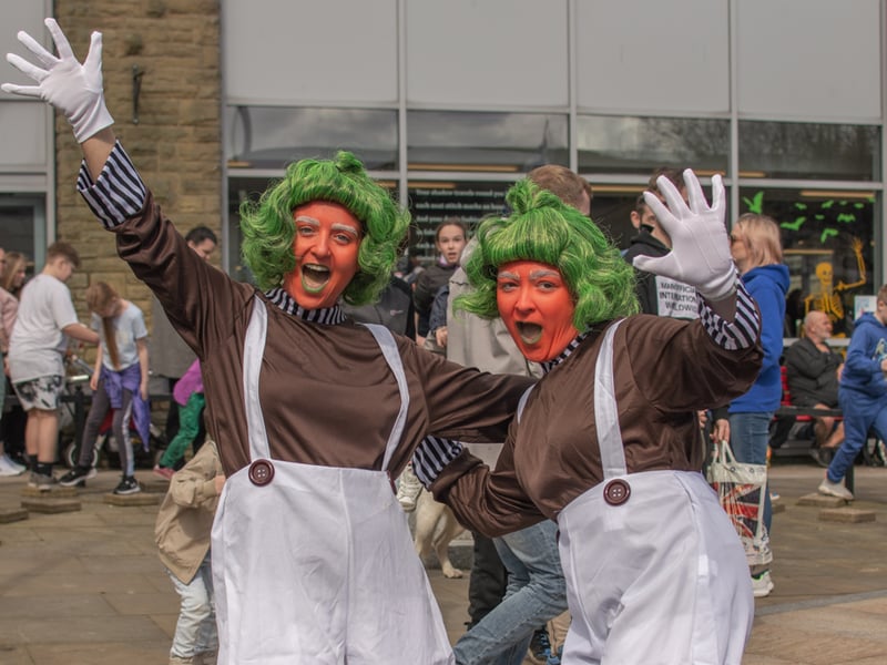 Another shot of some lively Oompa-Loompas