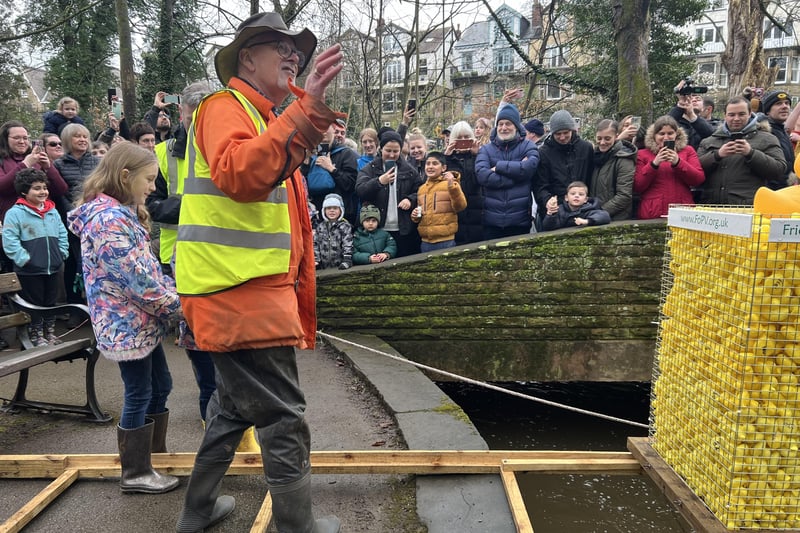 Crowds of spectators gathered to watch hundreds of rubber ducks stream through Endcliffe Park on Easter Monday (April 1) for the annual Friends of the Porter Valley ruck race.
