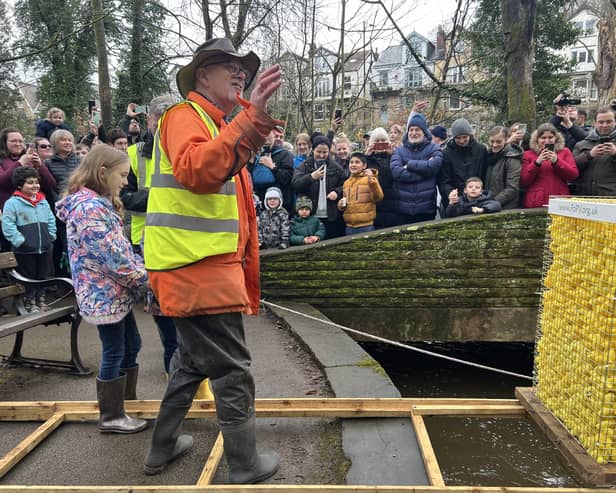 Crowds of spectators gathered to watch hundreds of rubber ducks stream through Endcliffe Park on Easter Monday (April 1) for the annual Friends of Porter Brook ruck race.