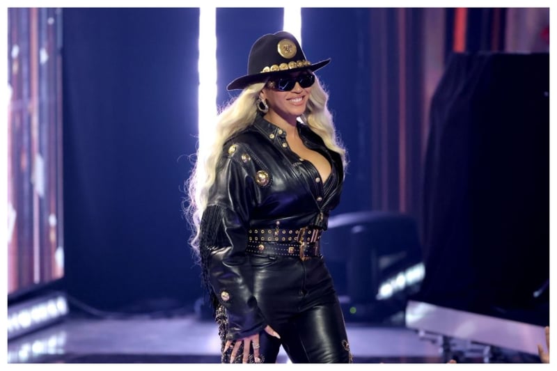 OMG! Beyoncé is definitely on my best dressed list for the iHeartRadio Music Awards 2024. She WOWED in   a carefully planned cowgirl outfit that was from Versace's Fall 1997 collection, the 42-year old completed the look with a cowboy hat 
